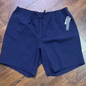 Hasting & Smith Navy Drawstring Elastic Shorts